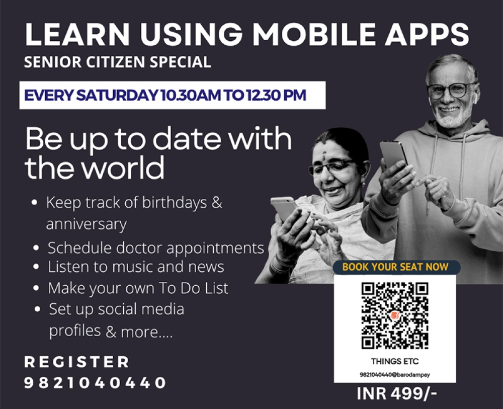 Learn Using Mobile Apps (Senior Citizen Special)